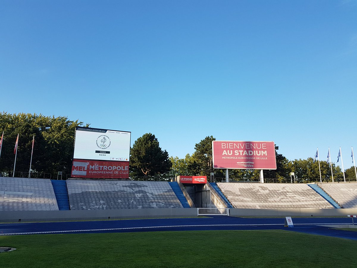terrien_valerie's tweet image. Quand le stadium de @MEL_Lille est aux couleurs de la #SOU2021 et de ses acteurs !!! #ANOF @FranceOlympique @FFSportU #GENERATION2024