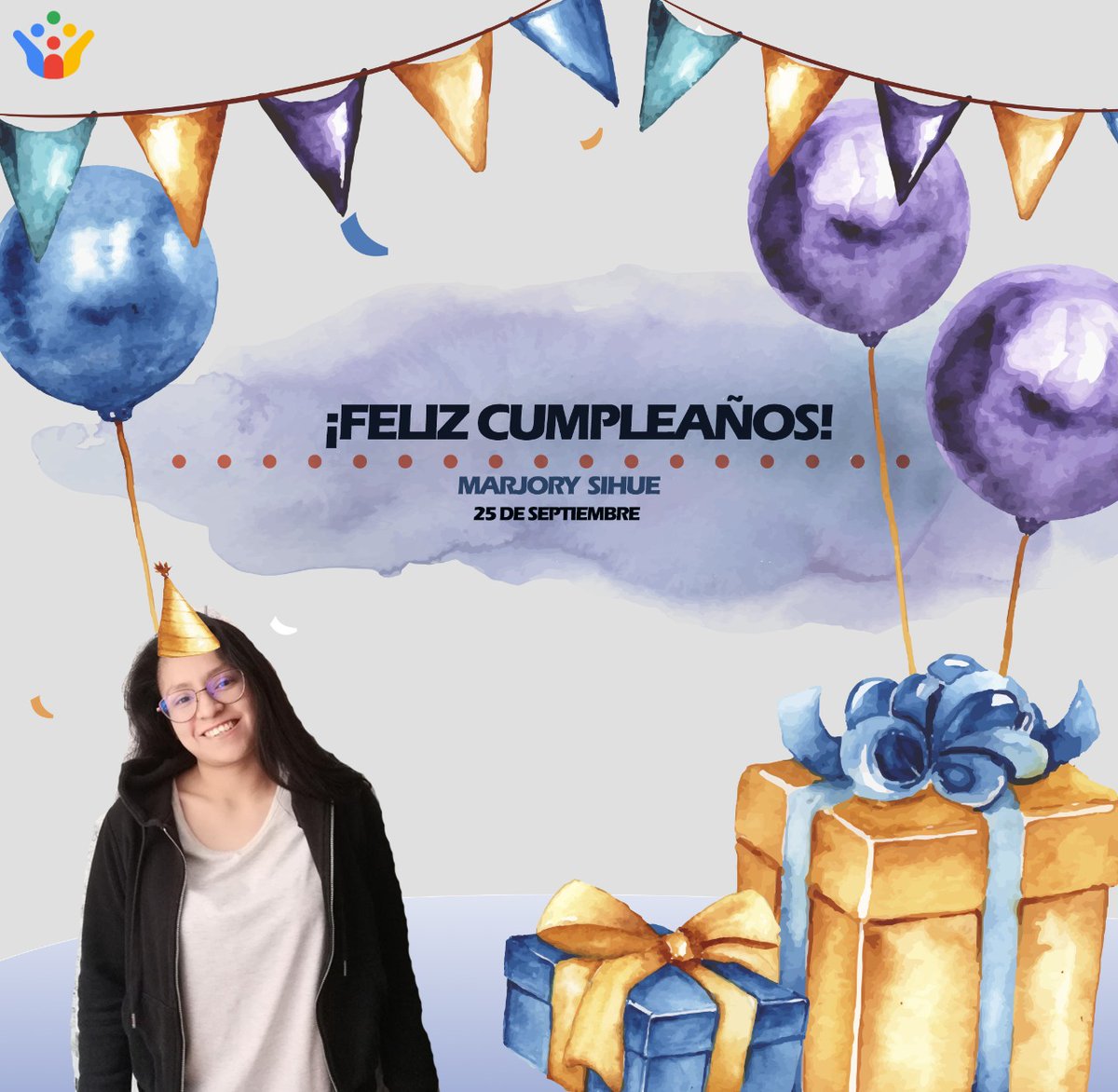 Feliz cumpleaños Marjory!! De parte de todo el #TeamChullo 🎂🎉🎊 #GoogleCrowdsource