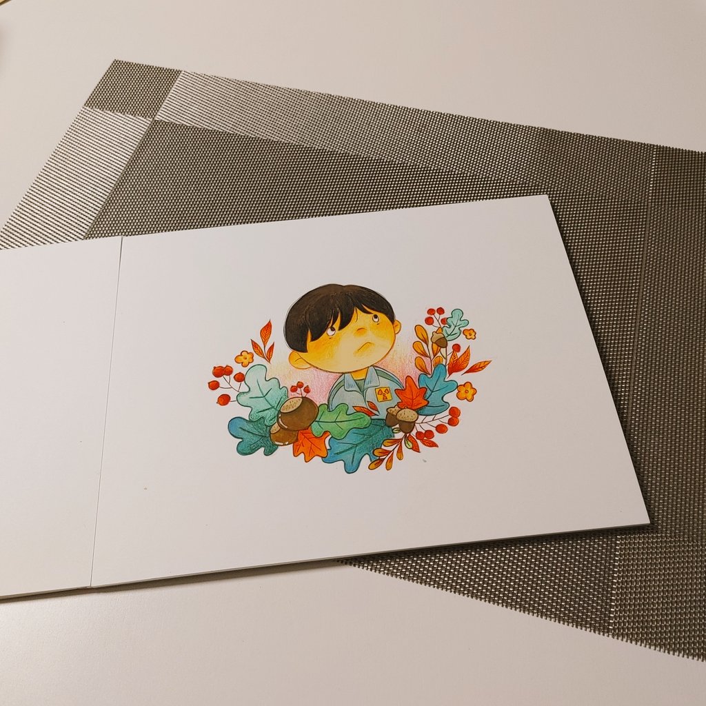 판도라 강재혁. 김남길 배우의 트레이닝복이 인상깊었던 ㅋㅋ 젤리과슈로 채색. 가을 분위기 좀 내보았는데.. 생각한 것만큼 색상이 예쁘게 나오진...