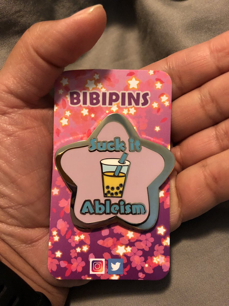 This #SuckItAbleism pin is bigger and heavier than I expected! Love it. Thank you @bibipins!