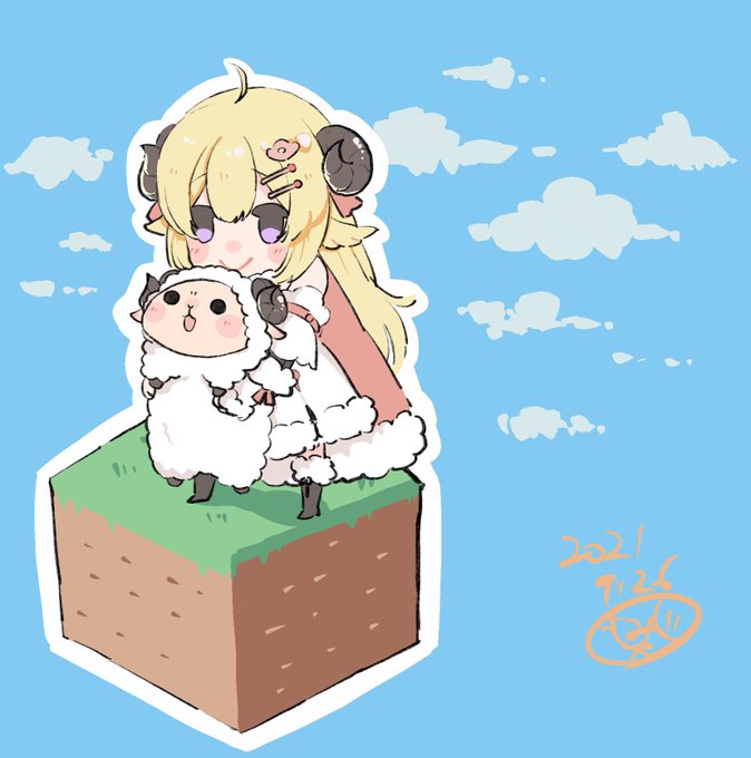 「髪飾り 羊」のTwitter画像/イラスト(新着)｜4ページ目