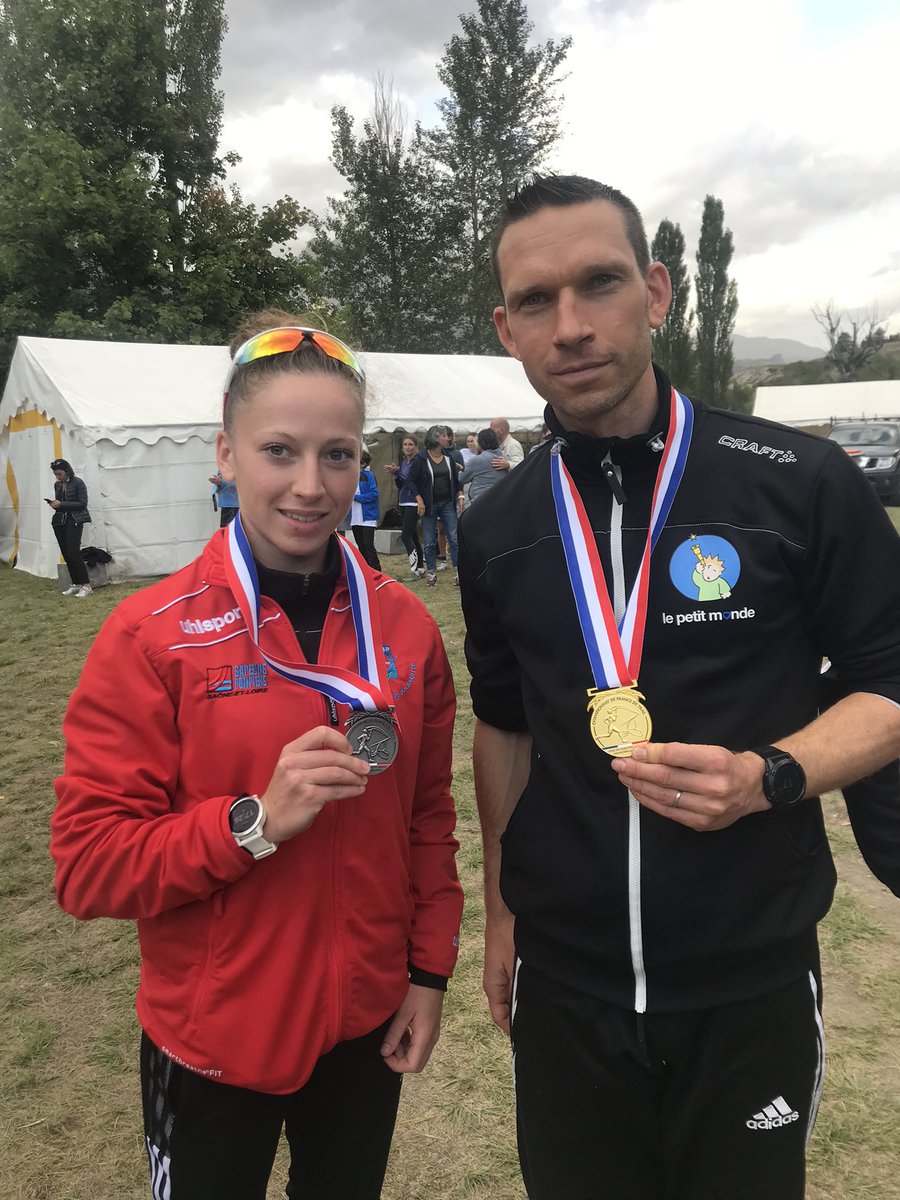 FredericPignaud's tweet photo. Titre de champion de 🇫🇷 pour Josselin ainsi qu’un titre de vice-championne de 🇫🇷 pour Gwenaëlle, tous deux @PompiersFR du @sdis71 lors du championnat de France de Trail sapeurs-pompiers à L’Argentière la Bessée 05 ! 👏 à vous deux ! @UDSP71 @udsp05 @sdis05 @VuilleminUDSP71 https://t.co/eUscWcRFSI