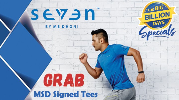 Grab my specially signed SEVEN T-Shirts! 
Only on Flipkart this Big Billion Days Sale!
Coming soon 🎉
<a href="/Flipkart/">Flipkart</a> 
#bigbilliondays #IndiaKaFashionCapital