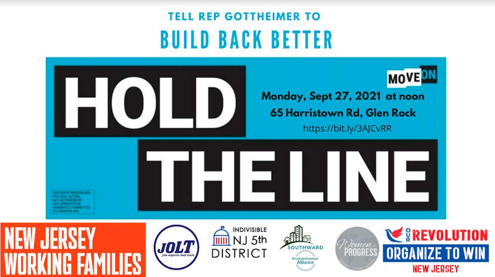 NJWFP's tweet photo. Monday in Glen Rock, NJ: more pressure on @RepJoshG, more music, more fun, more great signs!
Thanks to @MoveOn and the rest of our co-sponsors!
Sign up here: https://t.co/83KGRsClho https://t.co/rCjxyR005z