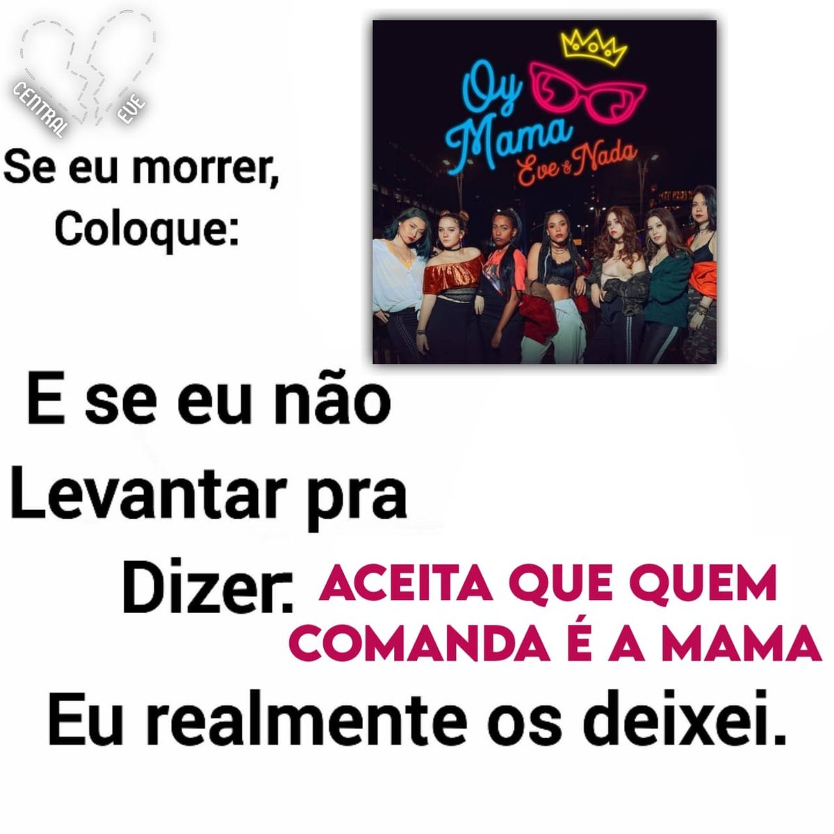 fas_eve's tweet photo. Borá de meme, ForEVEs🍎🍎
.
.
.
E o EVE vai entrar em todos os memes sim, fizemos algumas versões desse meme do EVE! Conta aqui qual dessas lines icônicas você gosta mais.
.
.
.
Parceria: @mafiakatz https://t.co/k5NHKhD3dI