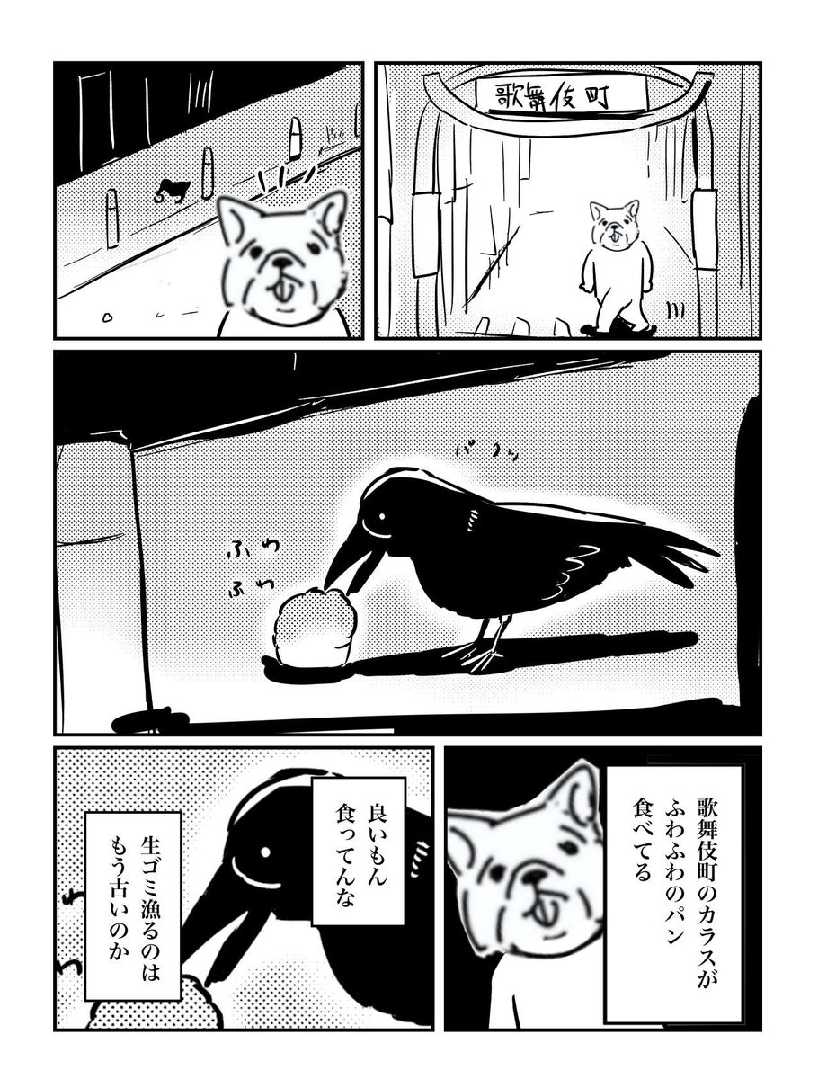 歌舞伎町のカラスが私よりいいもの食べてた 