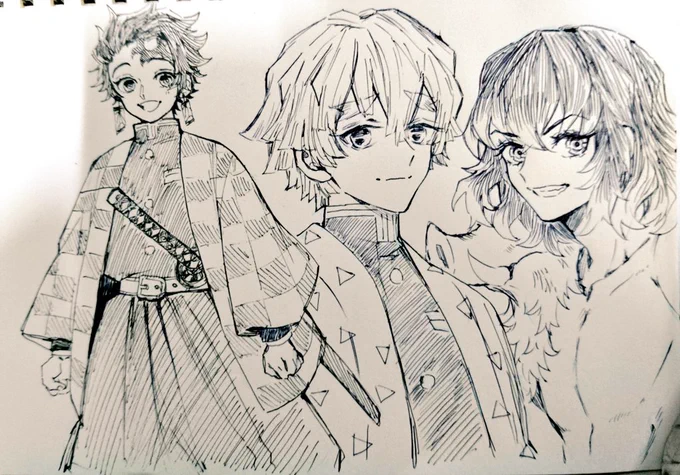 きめつやっぱおもろいなあ しれっと過去絵 