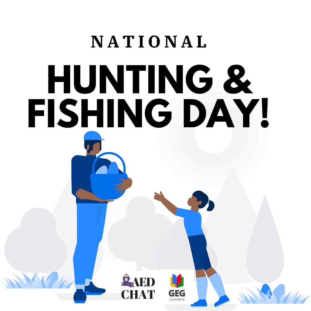laedchat's tweet photo. Happy National Hunting and Fishing Day!
#GoogleforEDU #GoogleWorkspace #Workspace #GreauxGoogle #GEGLouisiana #GoogleforEducation #LAEDCHAT #Google #EdChat https://t.co/0G1m2wLwYZ