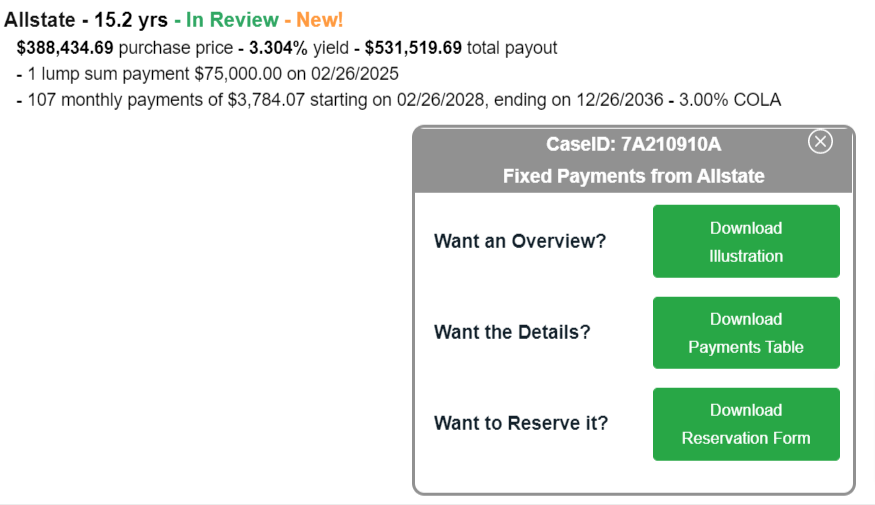 dcfannuities's tweet image. Featured #DCFIncomePayments
Allstate - 15.2 yrs - In Review - New!
$388,434.69 purchase price - 3.304% yield - $531,519.69 total payout

CaseID: 7A210910A
Get details and reserve here: buff.ly/3i1XkAR

#DeferredIncome #RetirementIncome #EstatePlanning