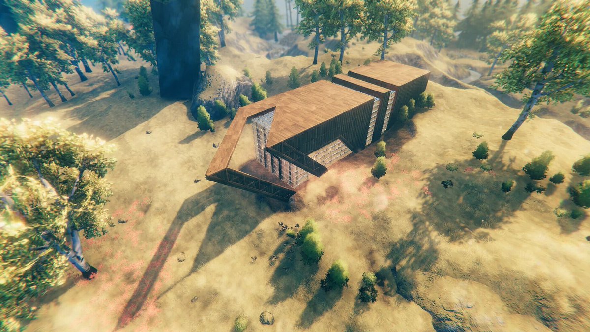 valheimians's tweet photo. What's your favorite new building block that was introduced in the Hearth &amp; Home update? ArchG created a contemporary cabin using the new glass block! Tutorial and showcase video in the link below! #Valheim #Valheimbuilds

🔨 Contemporary Structure: https://t.co/R3ufA1H4yz https://t.co/3MQUKmHMm9