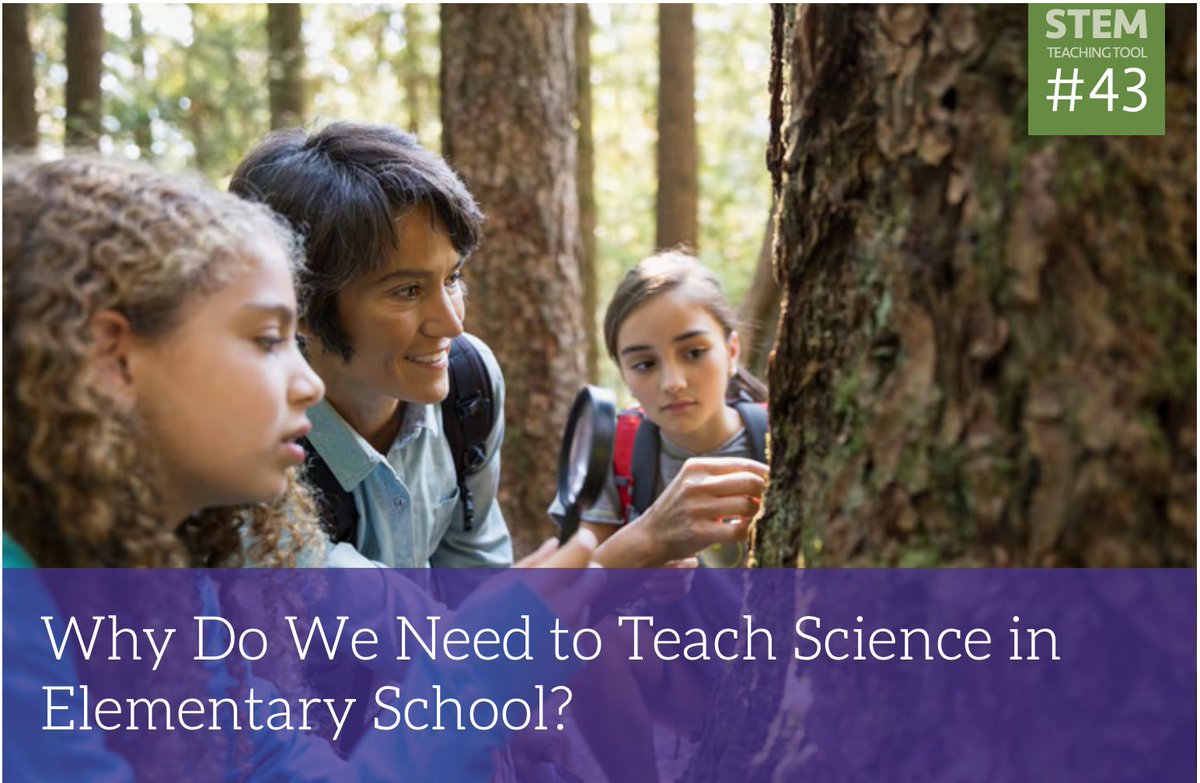 Scientific literacy starts in early childhood and continues through elementary school. 
#SciEd #ScienceEd #NGSS
stemteachingtools.org/brief/43