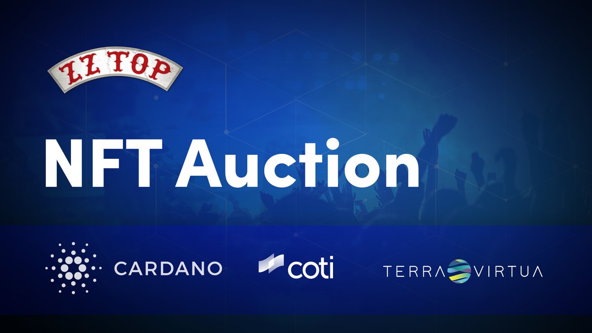 COTInetwork's tweet photo. COTI continues to be a key player in Cardano's NFT auctions with an additional NFT auction, with rock n' roll icon Billy F Gibbons.

The winner will be able to check out using FIAT or $ADA via our ADA Pay system.

https://t.co/2EoPw7clDe

$COTI @CardanoStiftung @TerraVirtuaHQ https://t.co/fjDNjj1Ntf
