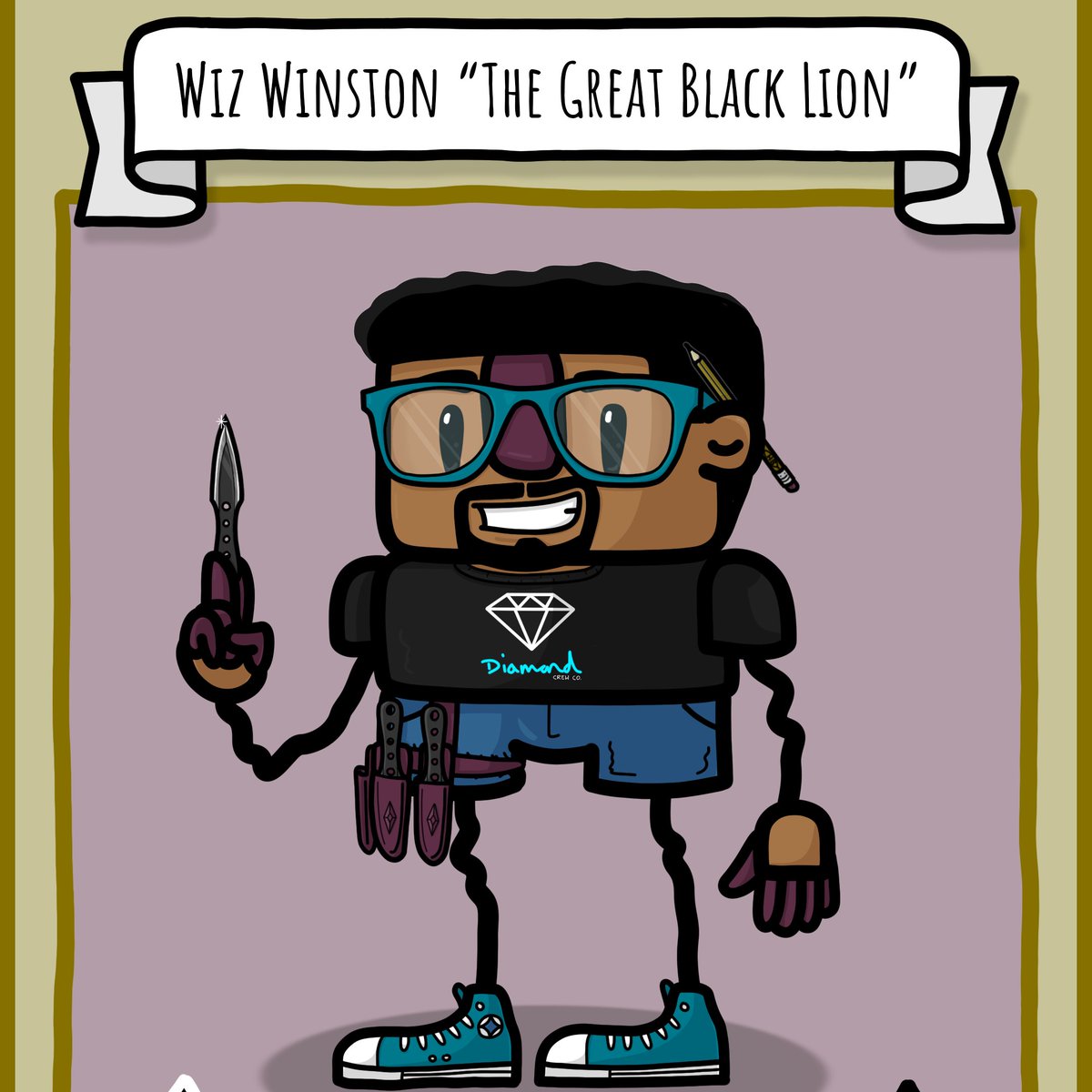 dopeboisnft's tweet photo. Introducing Dope Boi #0011, Wiz Winston "The Great Black Lion"! Congratulations to @TezDispenzer for getting dope not dead. Not only does this boi hit fast and hard, he's got wits to not take hits.

https://t.co/8q9wkyKtZT

#hicetnunc #HEN #Tezos #dopebois #dopeboi #DiamondCrew https://t.co/VcbIWAX9wJ