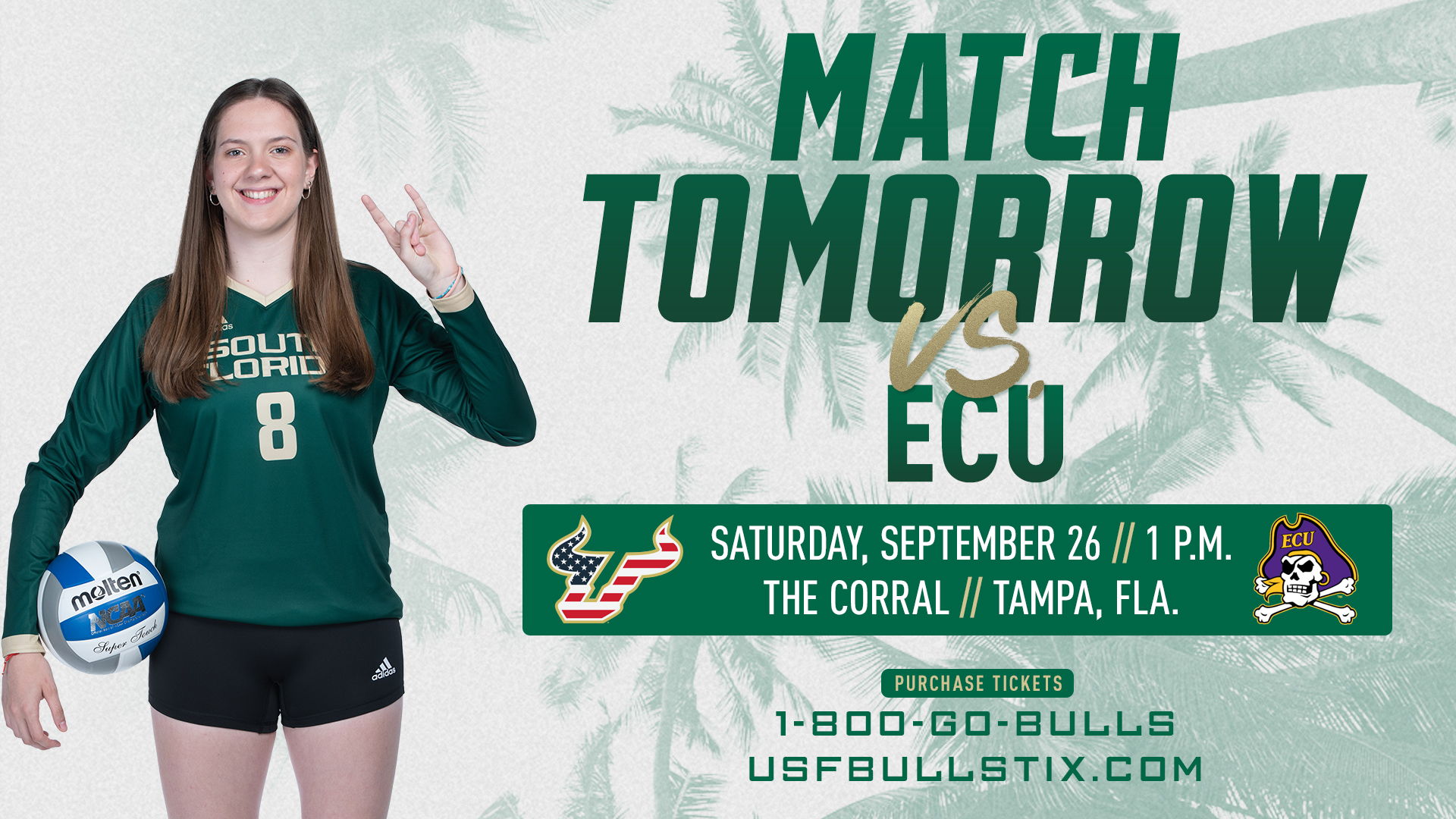 USF Volleyball on Twitter "Salute to Service Match tomorrow vs. ECU