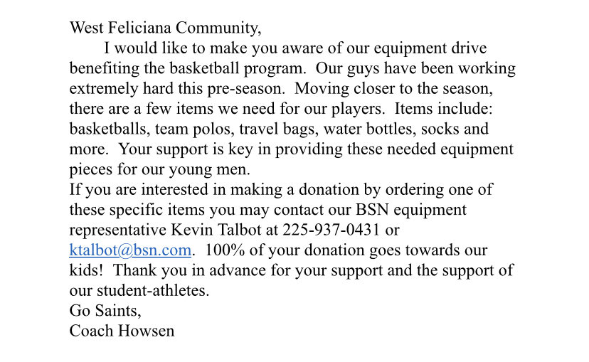WFHS_Hoops's tweet photo. Help us reach our goal of $2000.  Contact coach Howsen HowsenT@wfpsb.org to learn how! https://t.co/lJja9thSYG