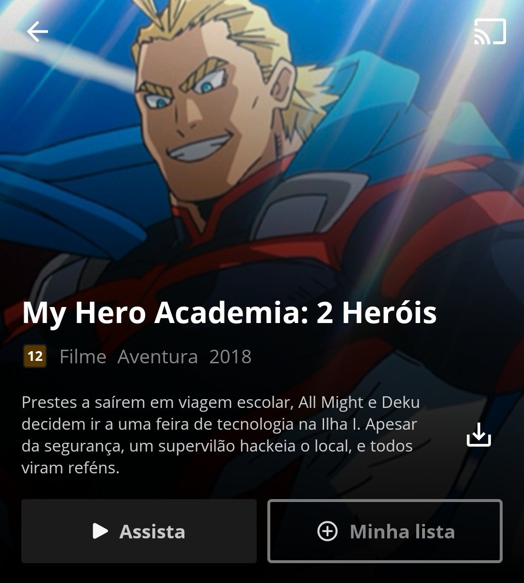 A dublagem do filme de My Hero Academia nem chegou e já estou com