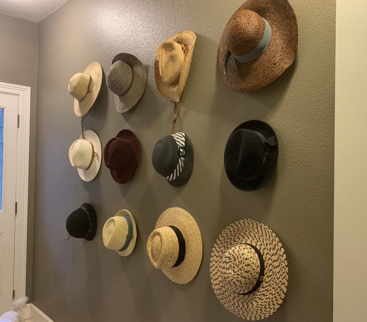 drjhuang's tweet photo. Really feeling my new hat wall! π¦ π#weekenddiastole #hatlife #hatwall https://t.co/5ceH0jQjIe
