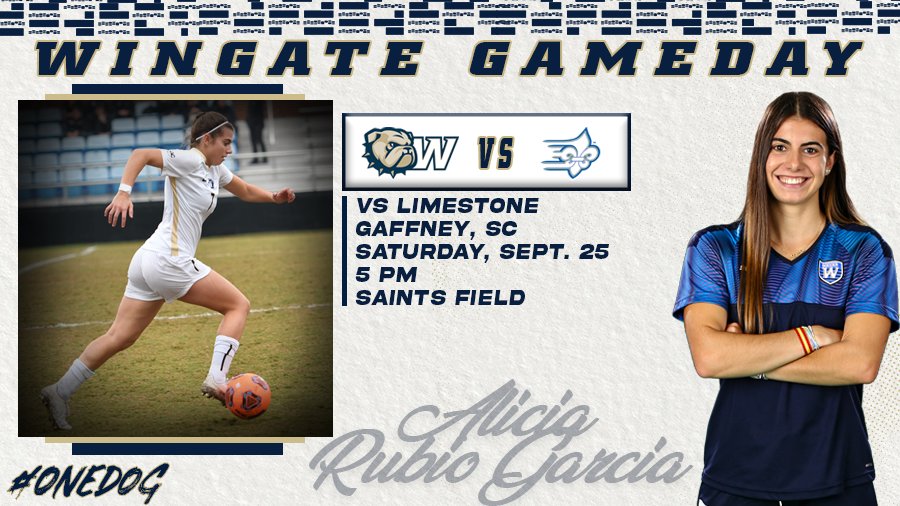 GAMEDAY for <a href="/Wingate_WSoccer/">Wingate W Soccer</a> ⚽️!!

🆚 <a href="/LimestoneSaints/">Limestone Saints</a>
📍 Gaffney, SC
⏰ 5 PM
📽️ bit.ly/3i3gNRC
📊 bit.ly/3AIadY6
📰 bit.ly/3F28kIv

#OneDog #WUWSOC