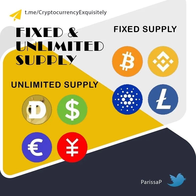 Which one you choose?!

#crypto #cryptocurrency #fixedsupply #unlimitedsupply #bitcoin #ethereum #doge #binancecoin #chainlink #cardano #btc #eth #dogecoin #ada instagr.am/p/CUQL44Ns_HR/