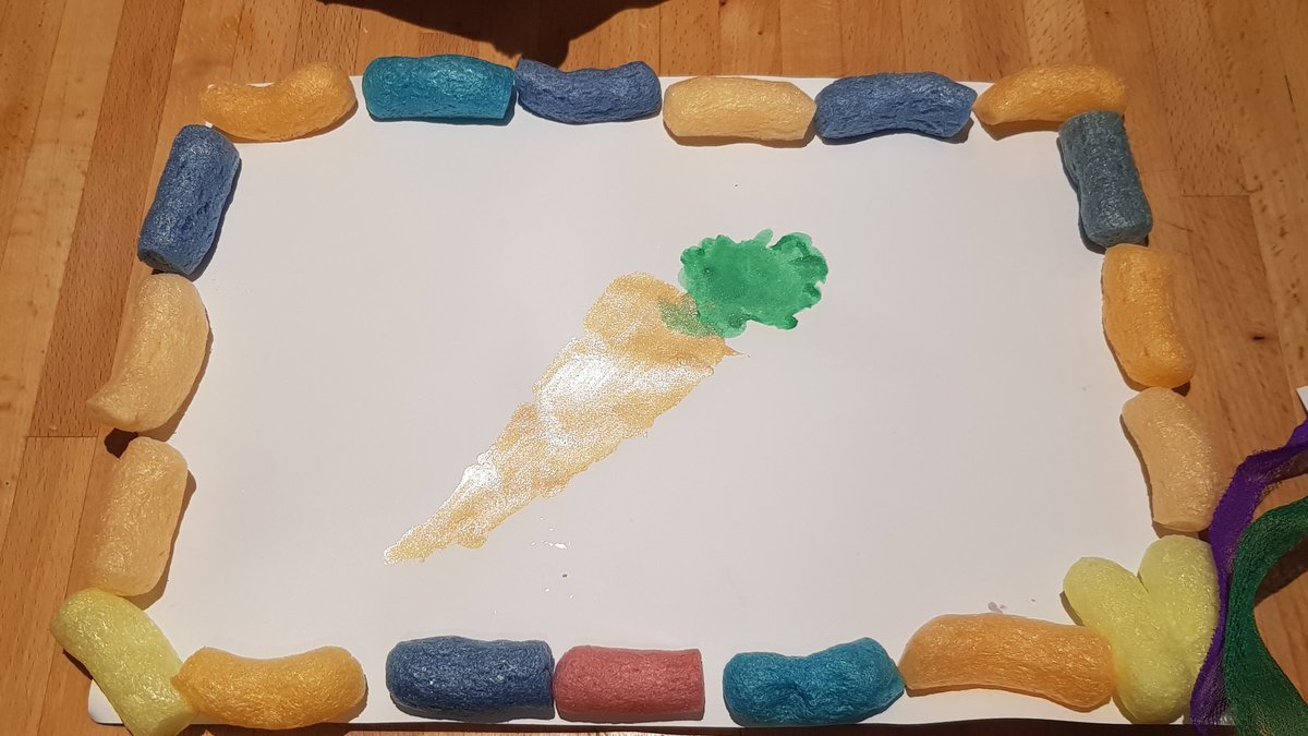 KathrynTLD's tweet photo. Maya's artwork from the Solihull Food and Drink Festival. She had a great time.  #SolFoodFest @SolihullBID https://t.co/kIYU1ru7ko