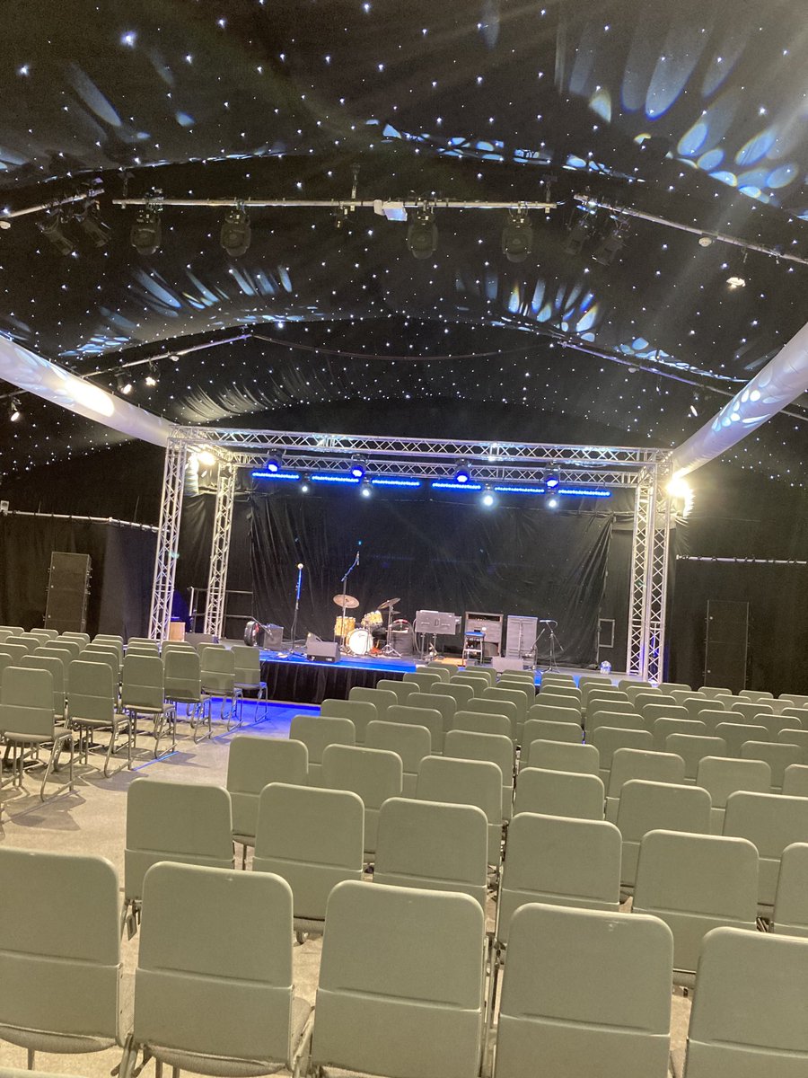 All ready for tonight! Derby Jazz in The Marketplace