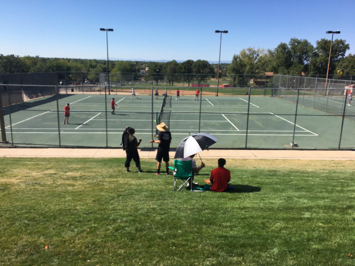 Junior Harry Sledge and <a href="/RangeviewTennis/">RHS Boys Tennis</a> taking on <a href="/WeAreRampartAD/">Rampart Athletics</a> today at Rangeview. <a href="/aurorasports/">Sentinel Prep Sports</a> <a href="/VPPrepAthletics/">Vista PEAK Athletics</a> <a href="/RHSSportsMed1/">RHS Sports Medicine</a>