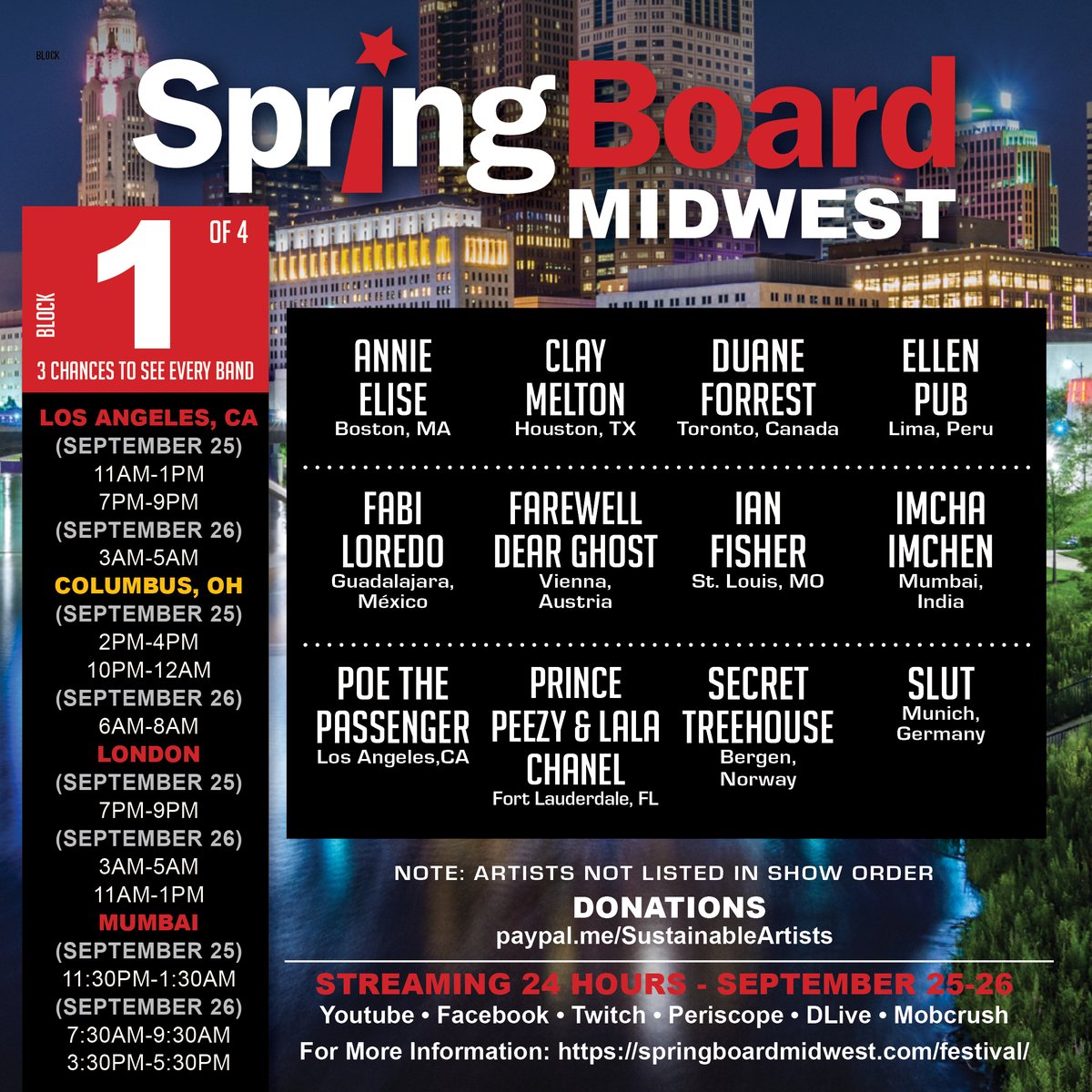 WeGetArtists's tweet photo. Springboard Festival is LIVE on Facebook Right now!!!  

https://t.co/lyN4yorPiA https://t.co/hwDQOSvHgX