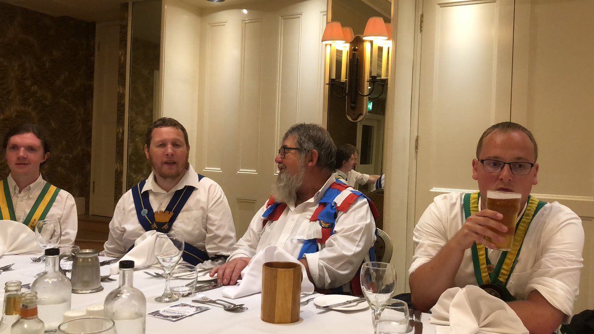 Waiting for the feast  to start after <a href="/pboromorris/">Peterborough Morris</a> day of dance