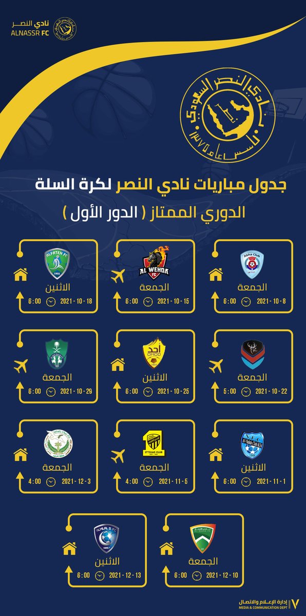 أبطال الدوري والكأس 🤩
يستعدون للعودة من جديد لمنافسات الدوري السعودي 🏆

تعرّف على جدول مباريات سلة #العالمي 🏀
