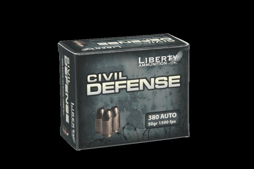 Civil Defense 380 ACP in stock now! 

Weight: 50gr
Velocity: 1500 FPS
Kinetic Energy: 250 FPE

libertyammo.com/product/civil-…

#LibertyAmmo #CivilDefense #OneAndDone #GotAmmo #380acp #EDC #AZWS
