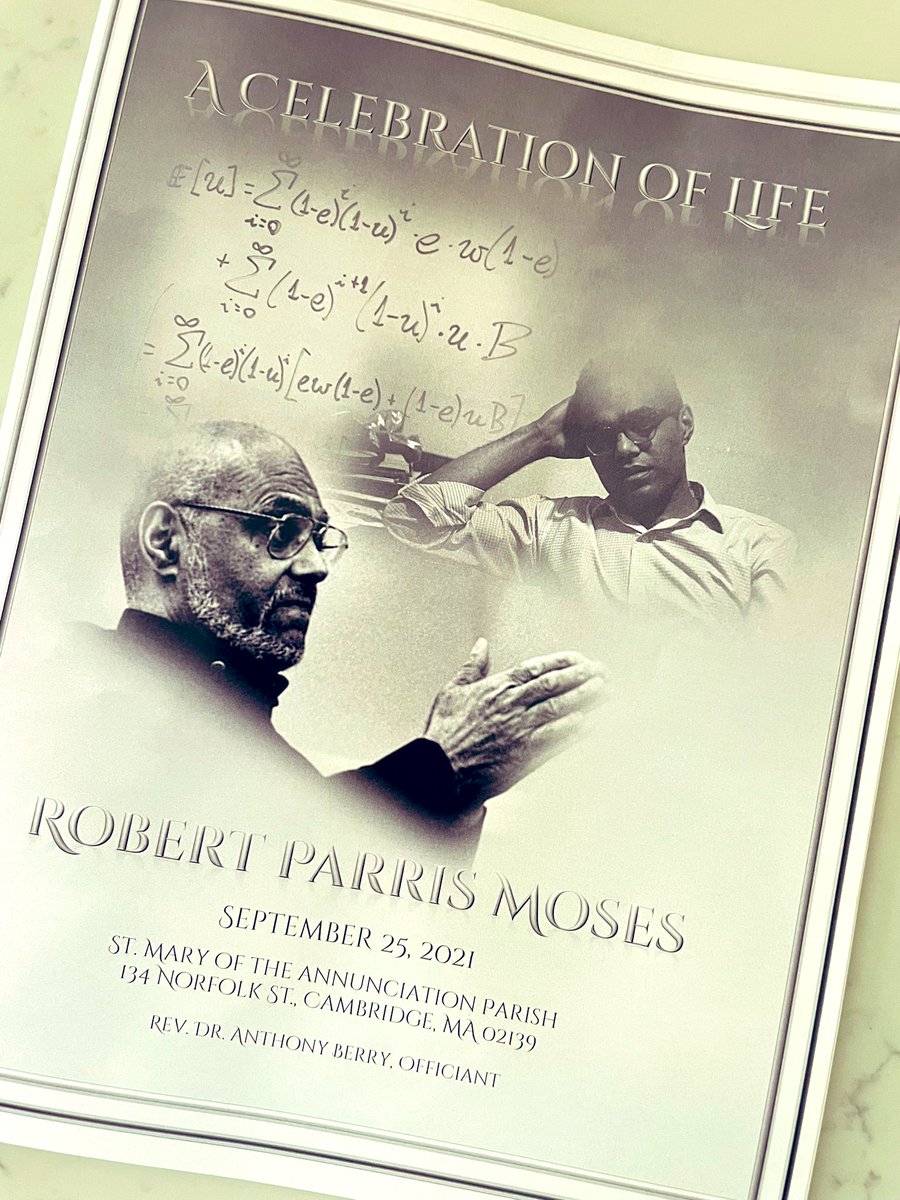 Celebrated the life of Bob Moses today! A true hero and community builder! #eachoneteachone