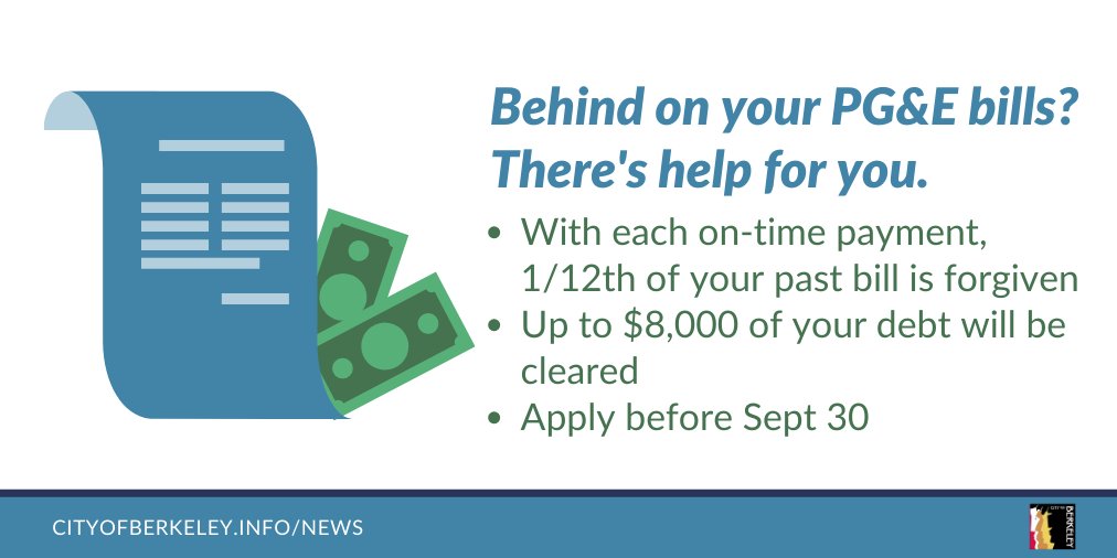 City of Berkeley on Twitter "Get help with your electric bill debt