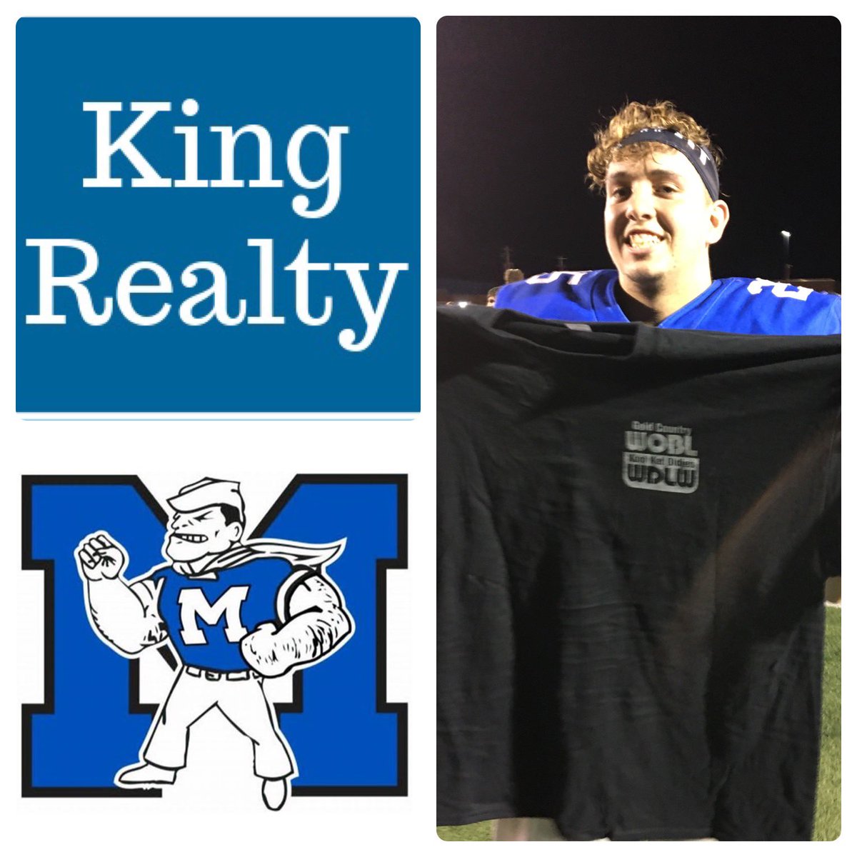 WOBLWDLWSPORTS's tweet photo. Our King Realty POTG Award 🥇 on #wdlw 📻 is Marc Reed‼️ 2 Rushing TDs and 1 Passing TD🎯@Middie_Football beats Avon Lake 24-21 for the first time since 2017. @MiddieUpdates is now 2-4 @Ohio_SWC @MidviewTDC @MidviewCheer @LOCOFNL @MJournalSports #LoCFBall 🏈 https://t.co/sC8LYNPBBg
