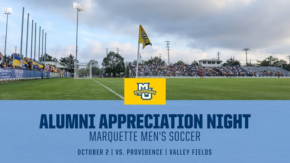 marquettesoccer's tweet photo. Calling all Men's Soccer Alumni!

We are looking forward to welcoming you and your families for Alumni Appreciation Night on Oct. 2nd as we host Providence at Valley Fields!

Please follow the link below for more information and to RSVP for the event:

https://t.co/AjcoLm2nnT https://t.co/F5PRszkpvc