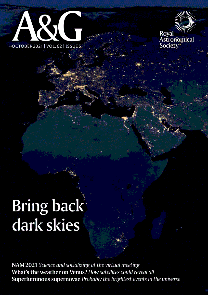 Dr. John Barentine FRAS (@johnbarentine) on Twitter photo On the cover of the October issue of Astronomy & Geophysics, the magazine of <a href="/RoyalAstroSoc/">Royal Astronomical Society</a>. #DarkSkies On the cover of the October issue of Astronomy & Geophysics, the magazine of <a href="/RoyalAstroSoc/">Royal Astronomical Society</a>. #DarkSkies