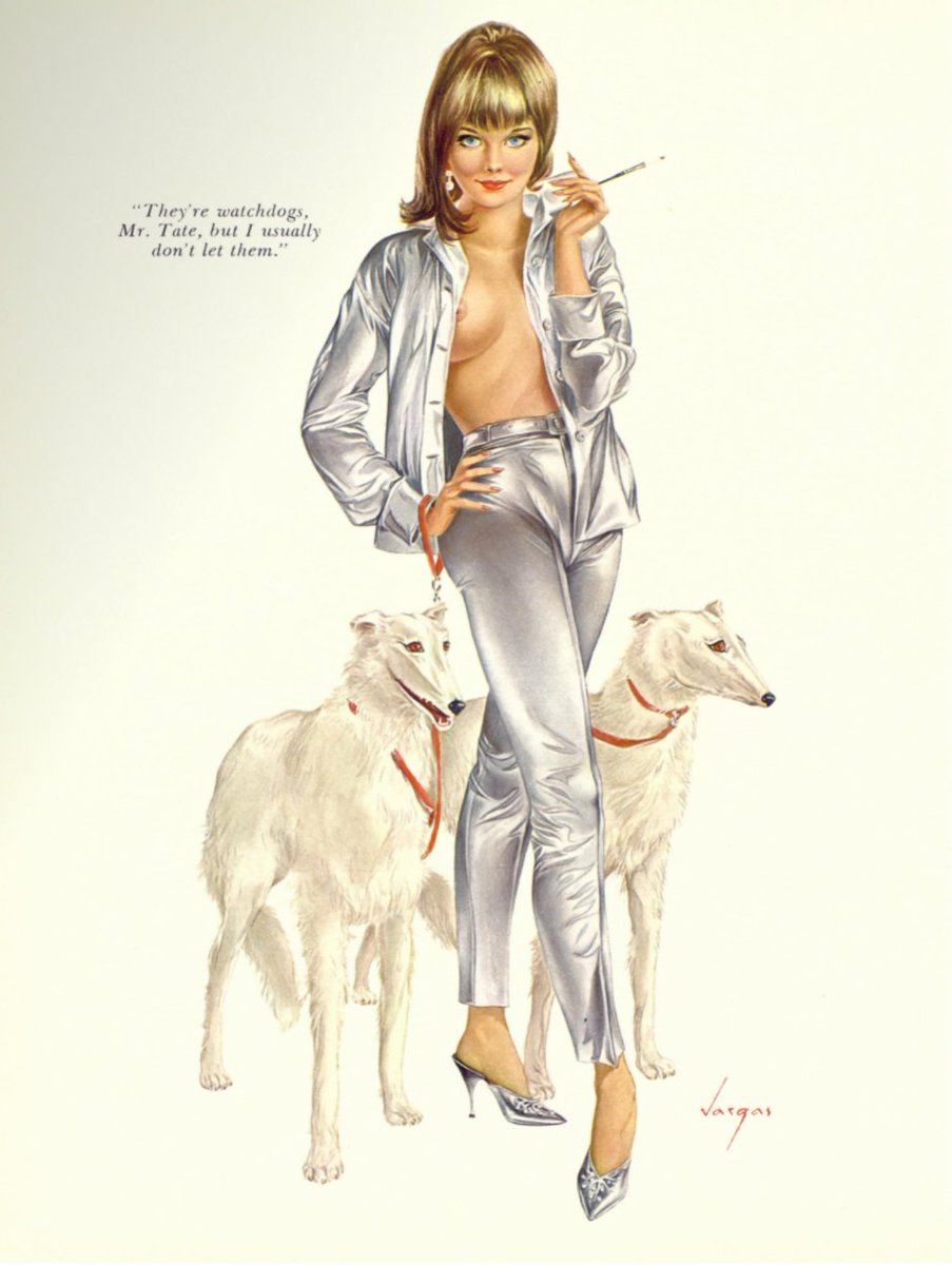 playboyreview's tweet photo. Alberto Vargas pinup art. Playboy Magazine October 1966. #playboyreview https://t.co/BKUYqwtkNX