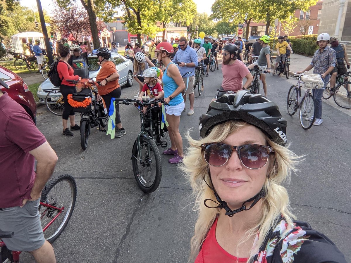 Reaching parks safely is a huge issue I hear about when I speak with people in our community. Thanks again to @hennepin4people for a great ride last weekend and for continuing to bring attention to the need for safer streets.