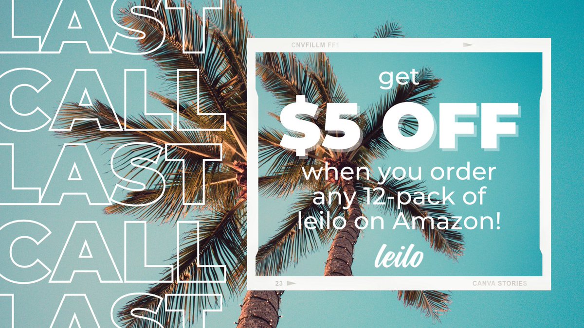offer ends today!✨ get $5 off when you order any 12-pack of leilo on Amazon! collect your coupon here ➡️ amazon.com/dp/B097WX9XQQ?…