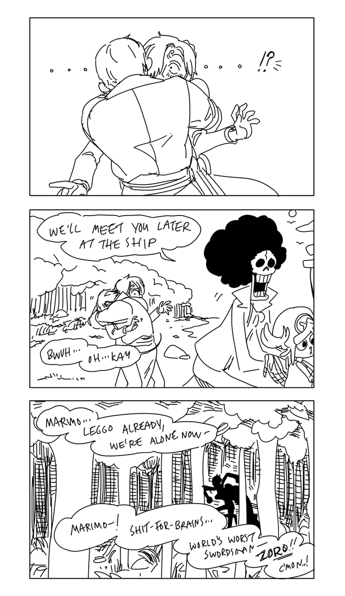SailorFailures's tweet photo. ZOSAN COMIC THREAD 🧵
It's MY birthday and I get to post whatever I want, which is apparently the very long &amp; self-indulgent zosan comic I just finished!
Unlike my other comics, I didn't have an outline for this one and wrote it as I went along, but I like how it ended up! (1/5) https://t.co/itPENOAk2F