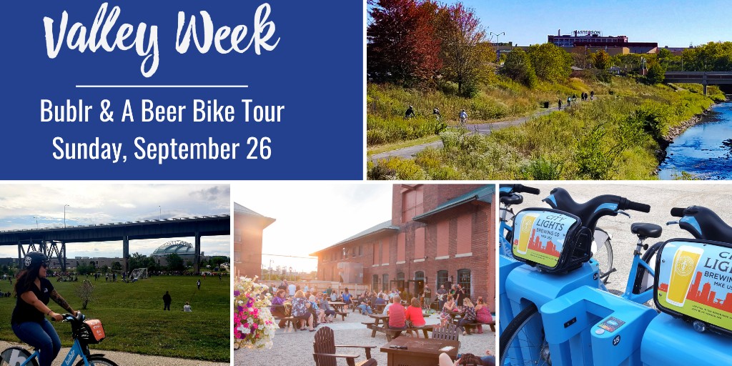 menomoneevalley's tweet photo. It's only Day 1 of Valley Week, & we're already blown away by the turnout on St. Paul Ave!
Hop on a @BublrBikes with us tomorrow. We'll leave @CityLightsBeer at 1:30pm & finish with a refreshing beer (or soda!). Great for 14+.
Sign up at https://t.co/fjGrVRUIrw! https://t.co/5iAT9rbfW5