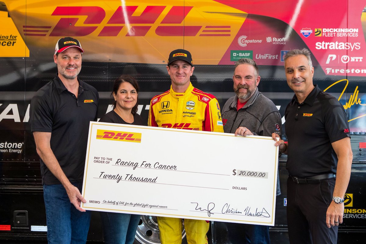 Thank you @DHLUS. Look forward to the donation! RT @FollowAndretti: Proud to have such strong support for the fight against cancer. Our @DHLUS family presents a check to @RyanHunterReay and @RacingForCancer to help in the fight to #BeatCancer!