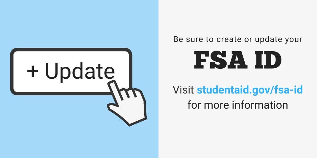 UCMOFAS's tweet photo. 📣  The 2022-2023 #FASFA application is opening soon! 📣 

Be sure to create or update your #FSAID to avoid lockouts, resets, and delays. Log into your account early so you're prepared when the application opens on October 1st! Get started here: https://t.co/tp4TNMHBPn https://t.co/Hq65ZlgdYc