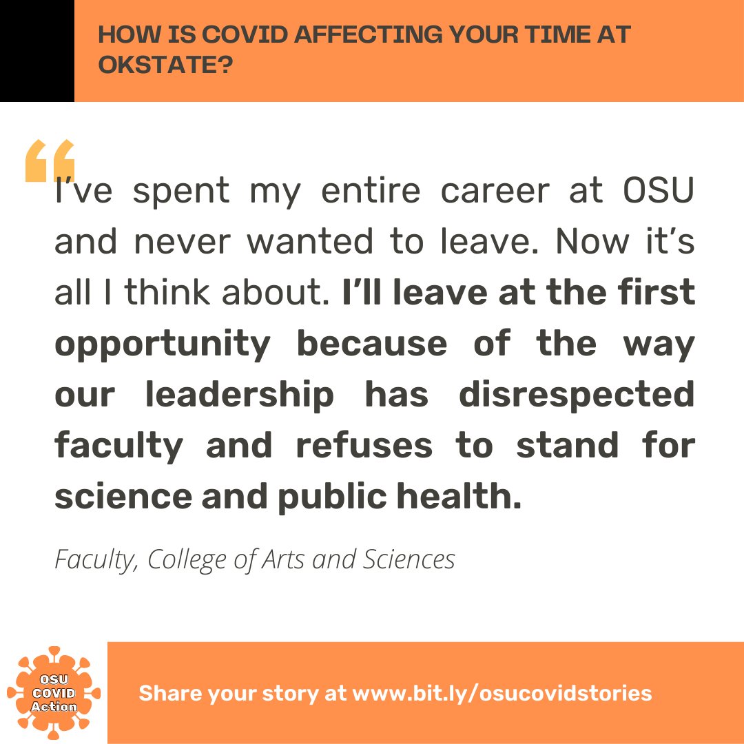 OSUCovidAction's tweet photo. Share your story anonymously. https://t.co/UtfTjYg2xz
#OkState #ProtectOkState https://t.co/2YRXFK8zho