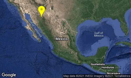 SismologicoMX's tweet photo. SISMO Magnitud 4.3 Loc  50 km al NORESTE de NACOZARI DE GARCIA, SON 25/09/21 19:17:48 Lat 30.54 Lon -109.20 Pf 2 km https://t.co/qrhcJM6K4q