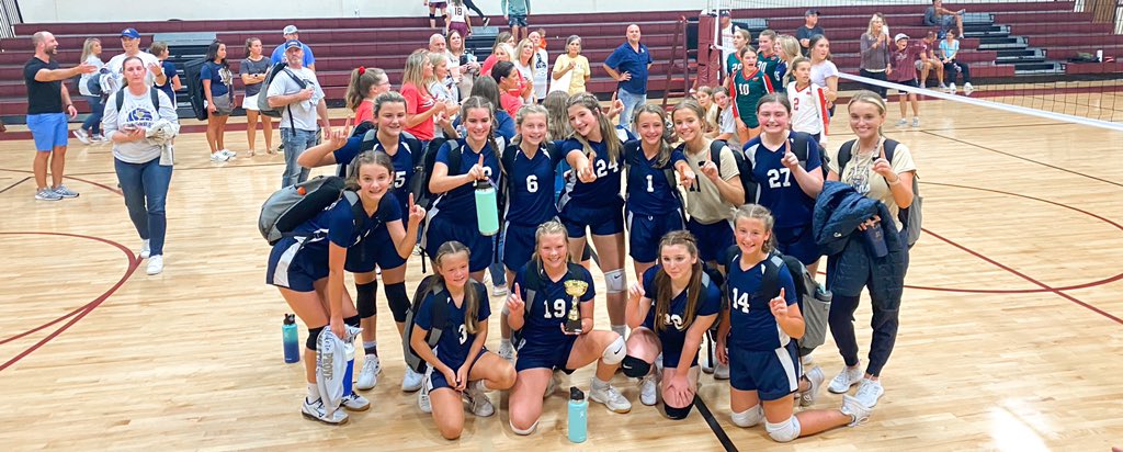 DaniBolfing's tweet photo. So proud of this team for taking first place in the Magnolia Tournament this weekend!! Such a fun group! ๐ฆ @oakhillslions https://t.co/W2q32ziqEo
