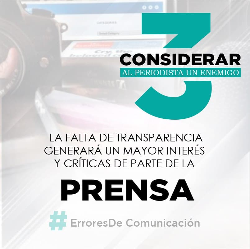 El interés de los medios es legítimo, sus cuestionamientos forman parte de su función social. La falta de transparencia en la comunicación genera siempre confusión en la sociedad y por ende mayor cuestionamientos de la prensa. 
#AgenciaDigital #ErroresDeComunicación