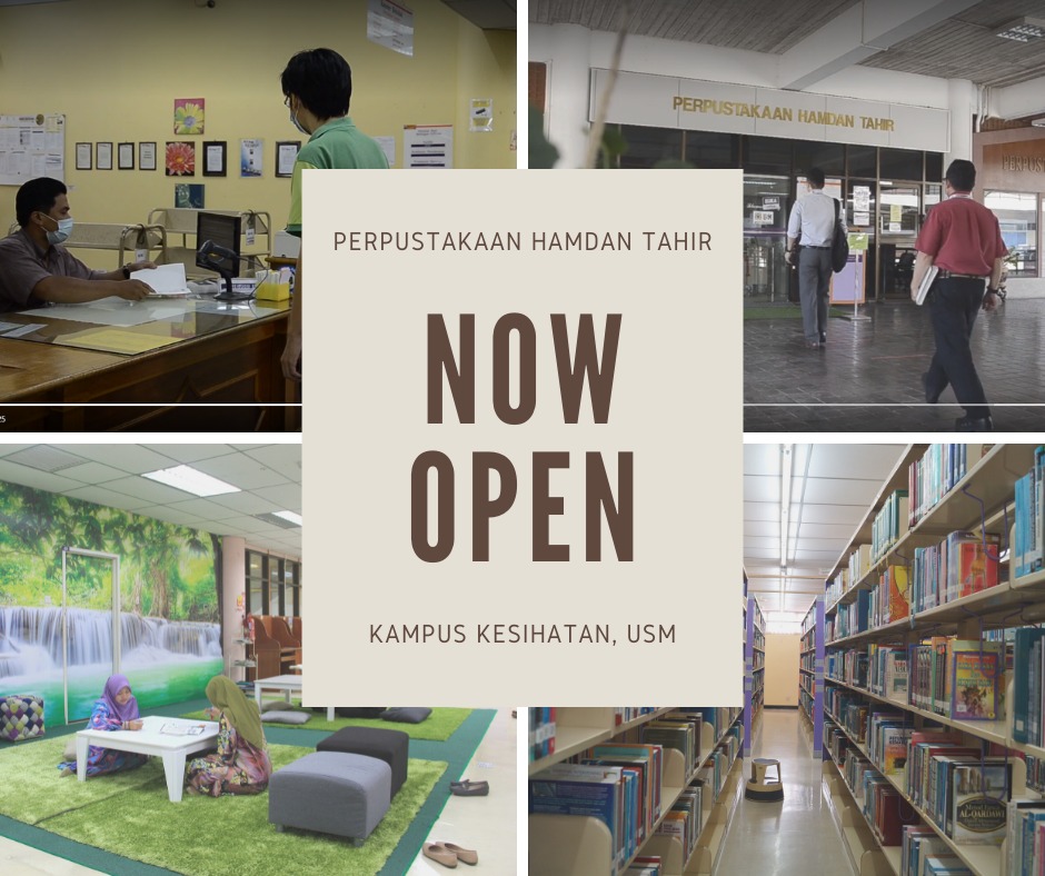 Library_USMKK's tweet photo. Dear users,
We really missed you.
Now that we have gotten the permission, our doors are open!
Welcome back to your library 
#perpustakaanhamdantahir
#usmlibraries https://t.co/TEGaua16Zc