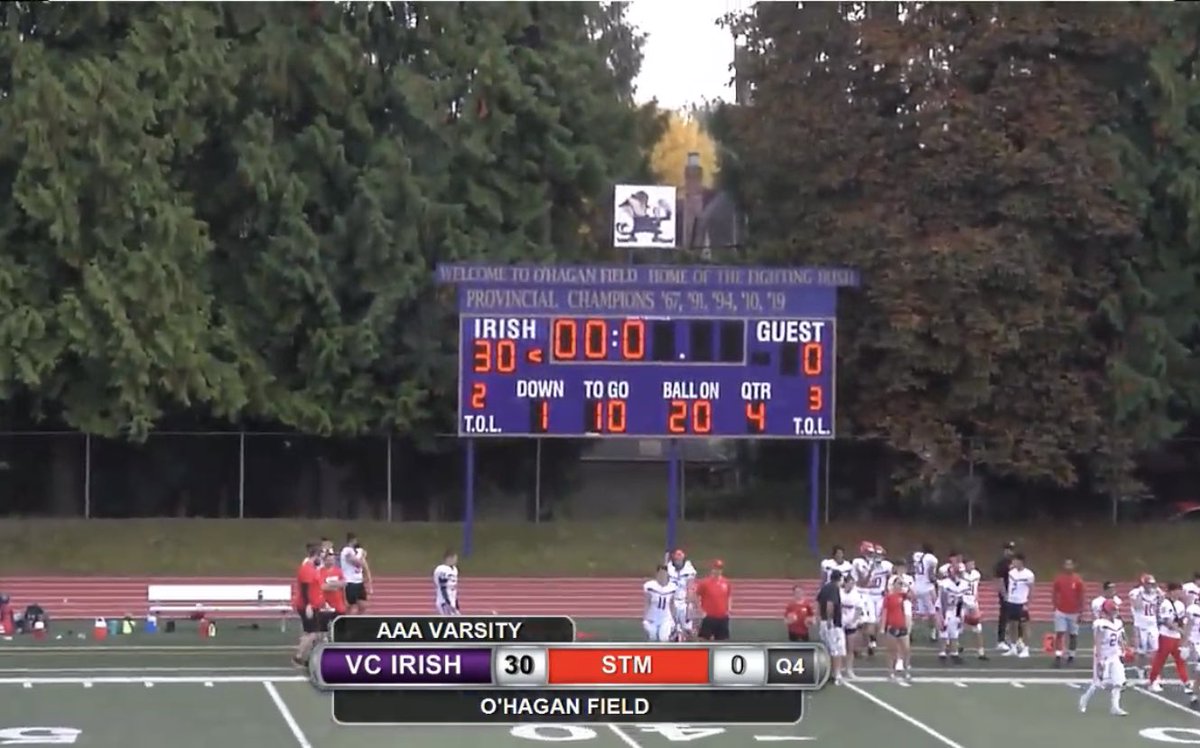 Congratulations to our varsity <a href="/vcfootball/">VC Football 🏈</a> team on their 30-0 win over <a href="/stmcfootball/">STM Knights Football</a> in the homecoming game!  <a href="/VanCollegeNews/">Vancouver College</a> <a href="/BCHSFB/">BC HS Football</a> <a href="/theBCSportsHub/">BC Sports Hub</a> <a href="/chatfootball/">CanadaFootballChat</a> <a href="/htsumura/">Howard Tsumura</a>