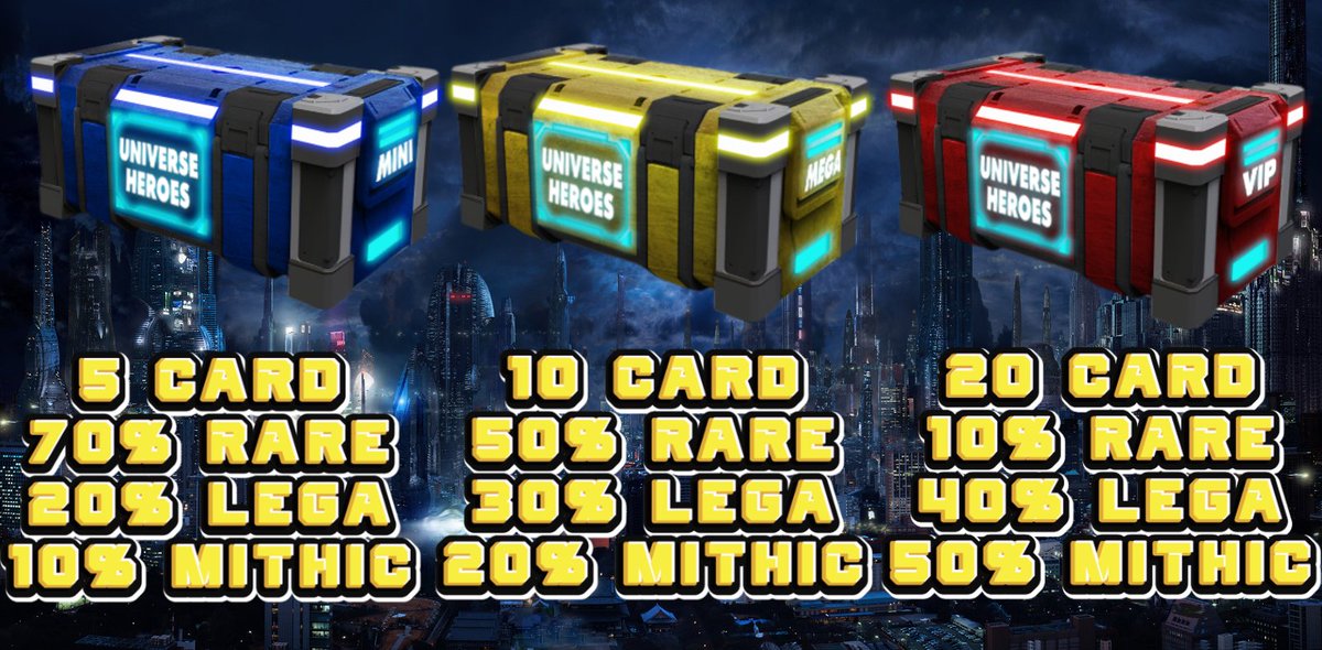 UniverseHeroNFT's tweet photo. 🔥#GIVEAWAY №8🔥

🎁5 Prize VIP PACK

To enter:
1⃣Follow @UniverseHeroNFT
2⃣Like and Retweet
3⃣Tag 2 Friends
👇Drop your .wam below!

🔗Claim Pack: https://t.co/c6FeFtExKa

🔗Claim Sity: https://t.co/tr224KHTAg

⌛30/09 16:00 UTC

#NFTcollector #NFTGiveaway #NFT #WAX #Atomichub https://t.co/eHrMEEacyh