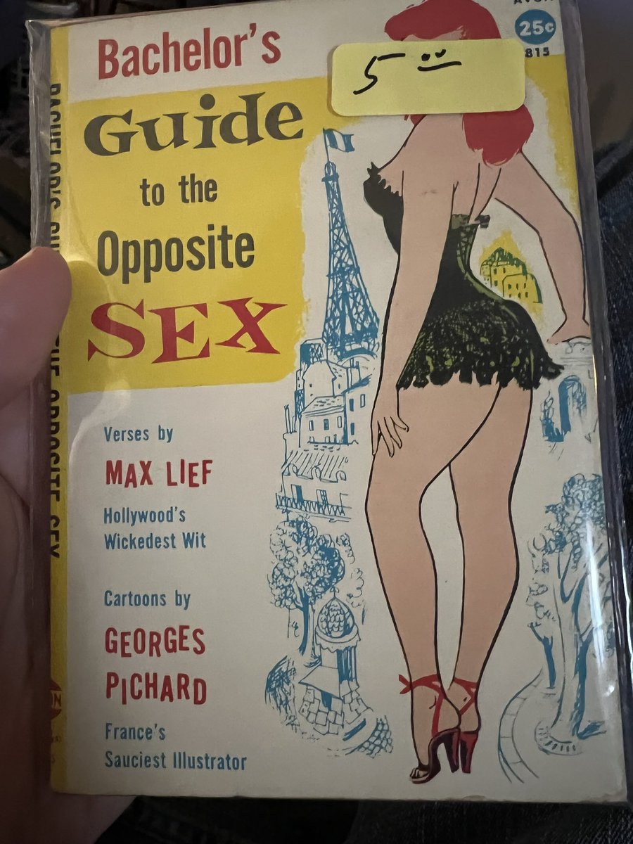 otisframpton's tweet photo. I always buy something at a comic convention where I’m tabling, usually something inexpensive and odd to remind myself of the show. I found a seller or older comic paperbacks at #FallConXL and picked up this awesomely kitschy book. My favorite part is the cartoonist’s credit. https://t.co/jwyjA8bHtU